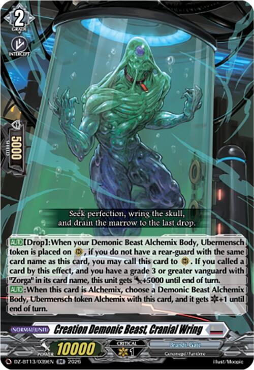 Creation Demonic Beast, Cranial Wring Frente