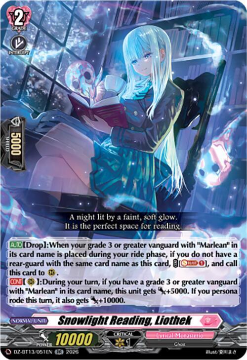 Snowlight Reading, Liothek Card Front