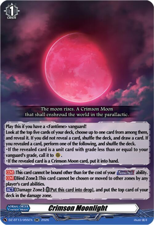 Crimson Moonlight Card Front