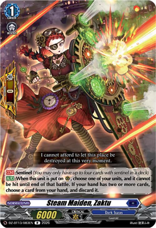Steam Maiden, Zaktu Card Front