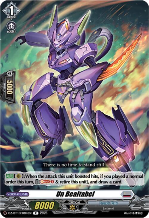 Un Bealtabel Card Front