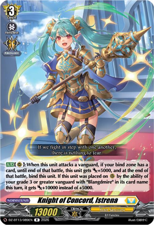 Knight of Concord, Istrena Card Front