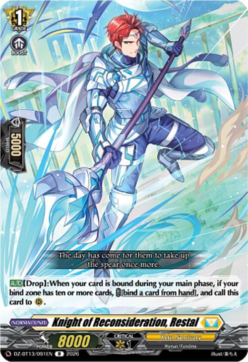 Knight of Reconsideration, Restal Card Front