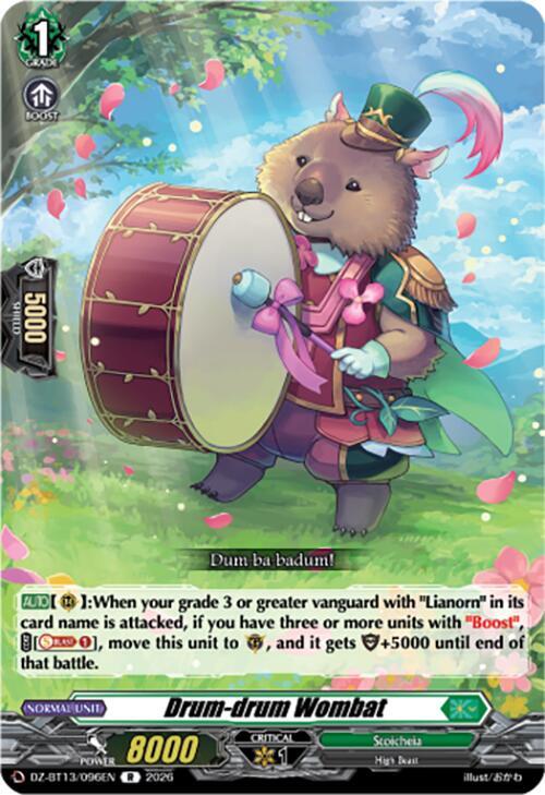 Drum-drum Wombat Card Front
