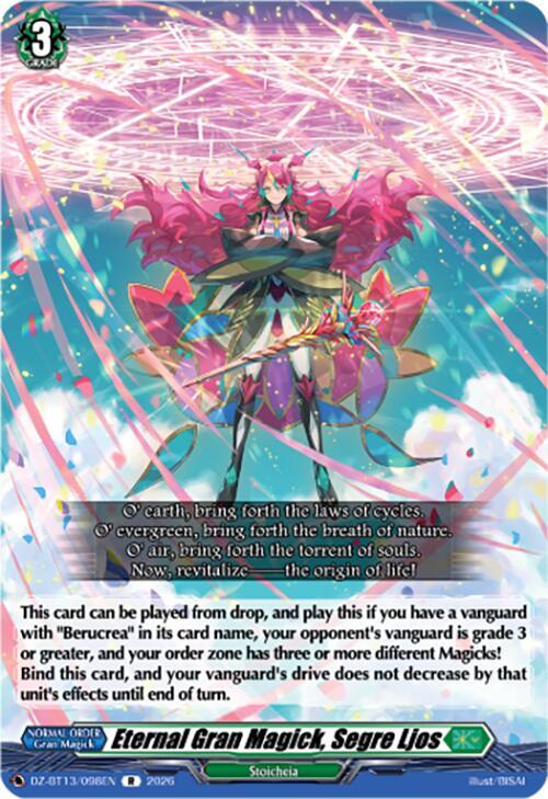 Eternal Gran Magick, Segre Ljos Card Front