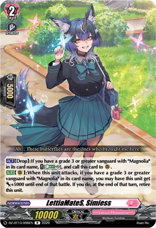 LettiaMateS, Simiess Card Front