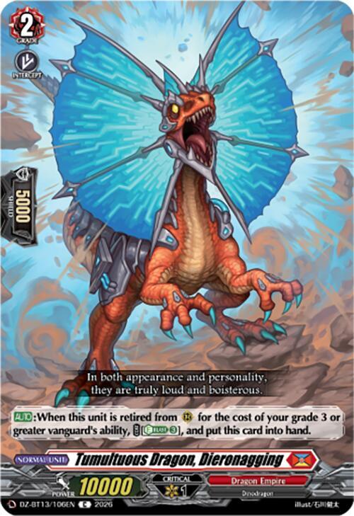 Tumultuous Dragon, Dieronagging Card Front