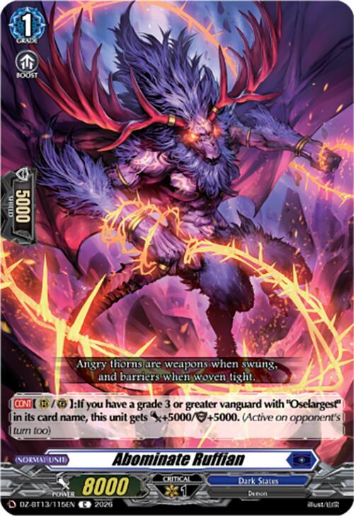 Abominate Ruffian Card Front