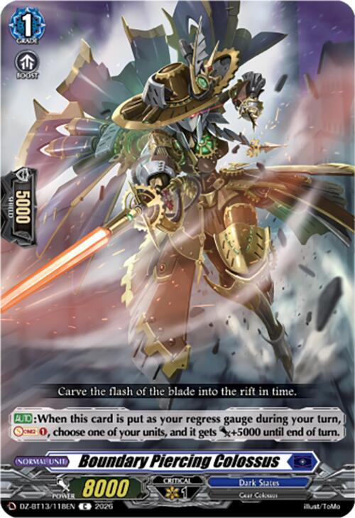 Boundary Piercing Colossus Card Front