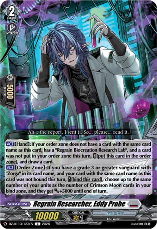 Regrain Researcher, Eddy Probe Card Front