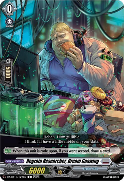 Regrain Researcher, Dream Gnawing Card Front