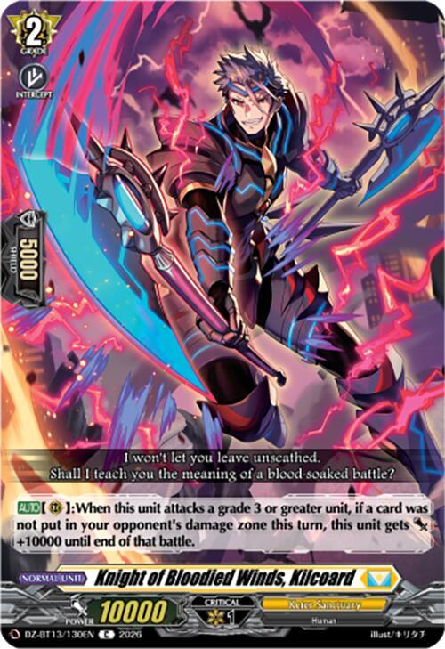 Knight of Bloodied Winds, Kilcoard Card Front