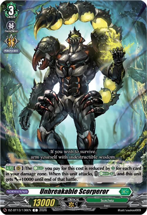 Unbreakable Scorperor Card Front