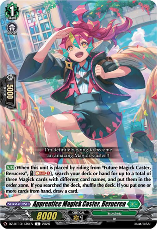 Apprentice Magick Caster, Berucrea Card Front