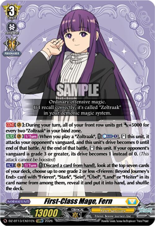 First-Class Mage, Fern Card Front