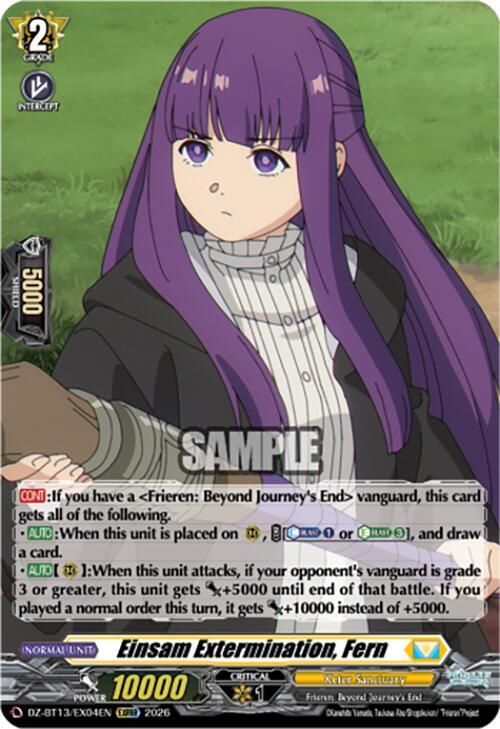 Einsam Extermination, Fern Card Front