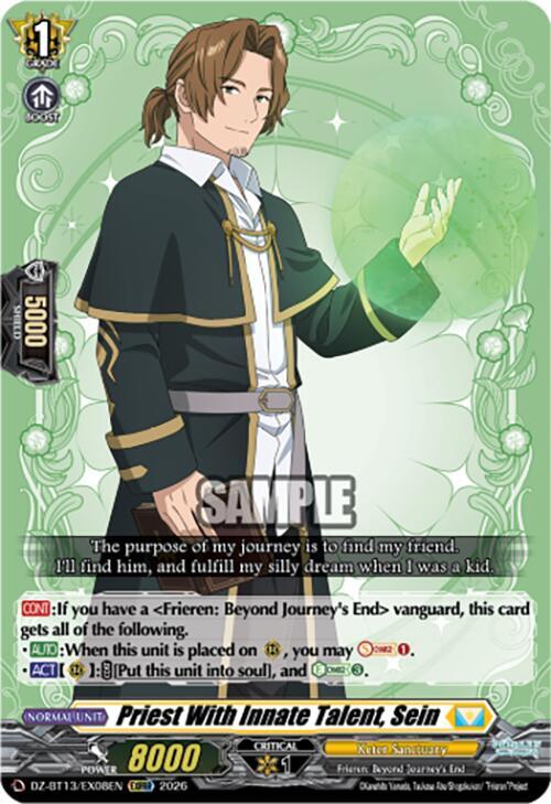 Priest With Innate Talent, Sein Card Front