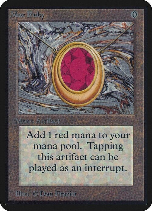 Mox Ruby Card Front