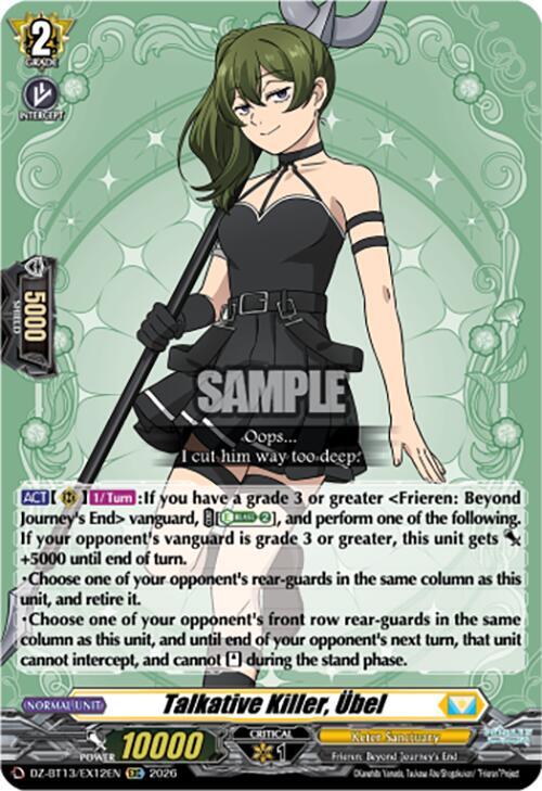 Talkative Killer, Übel Card Front