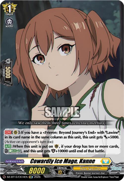 Cowardly Ice Mage, Kanne Card Front