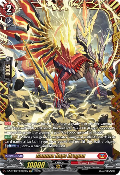 Gamma Rays Dragon Card Front
