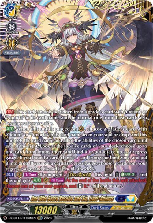 One Who Bears Resolve and Sin, Liael=Animus Card Front