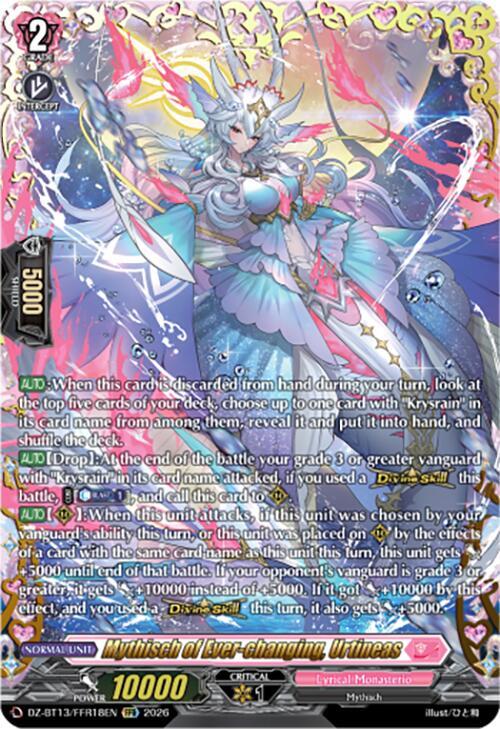 Mythisch of Ever-changing, Urtineas Card Front
