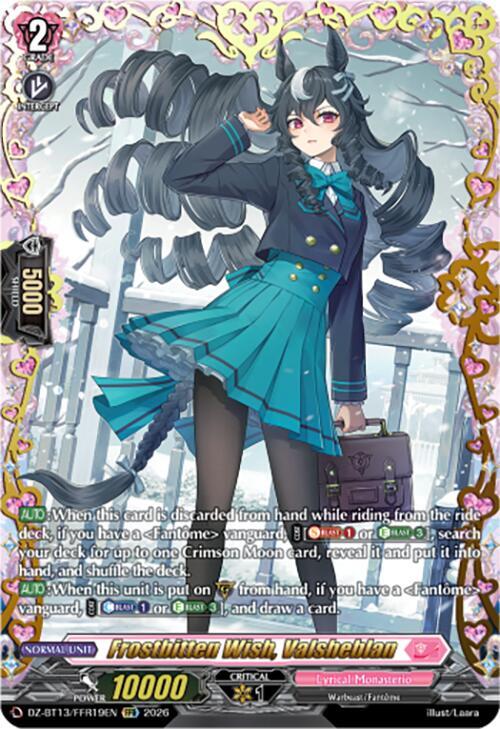 Frostbitten Wish, Valsheblan Card Front