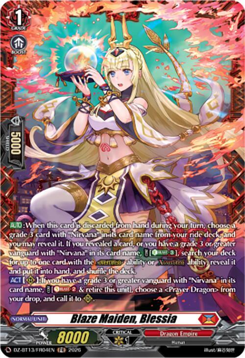 Blaze Maiden, Blessia Card Front