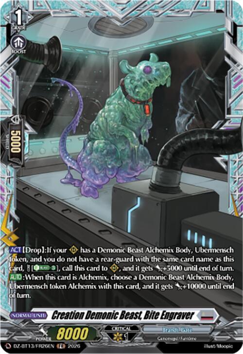 Creation Demonic Beast, Bite Engraver Frente