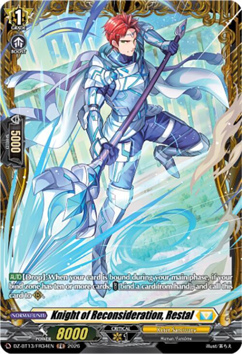 Knight of Reconsideration, Restal Card Front