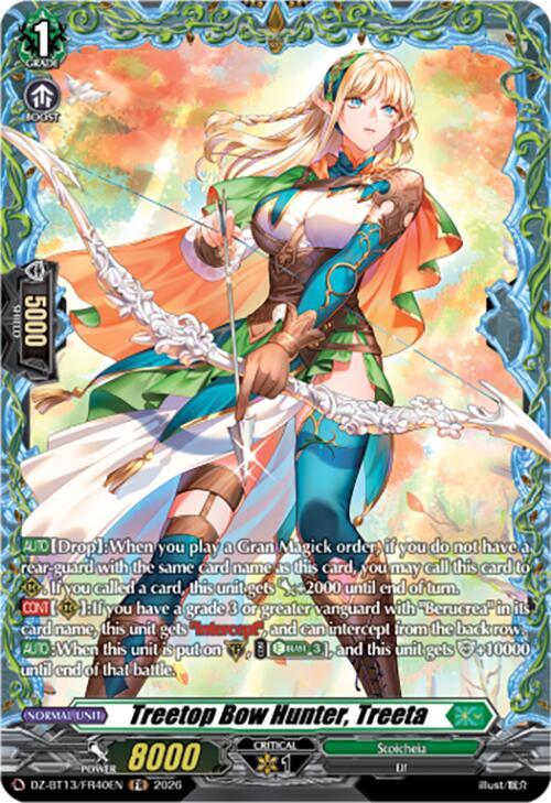 Treetop Bow Hunter, Treeta Card Front