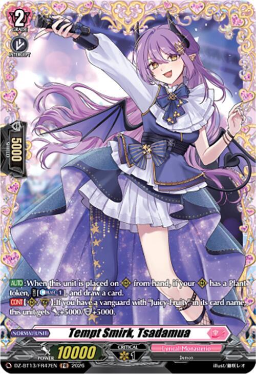 Tempt Smirk, Tsadamua Card Front