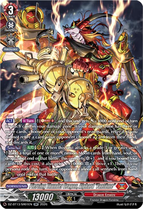 Piercing Thunder Dragon, Alphard "Fantome" Card Front