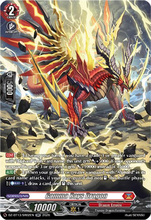 Gamma Rays Dragon Card Front