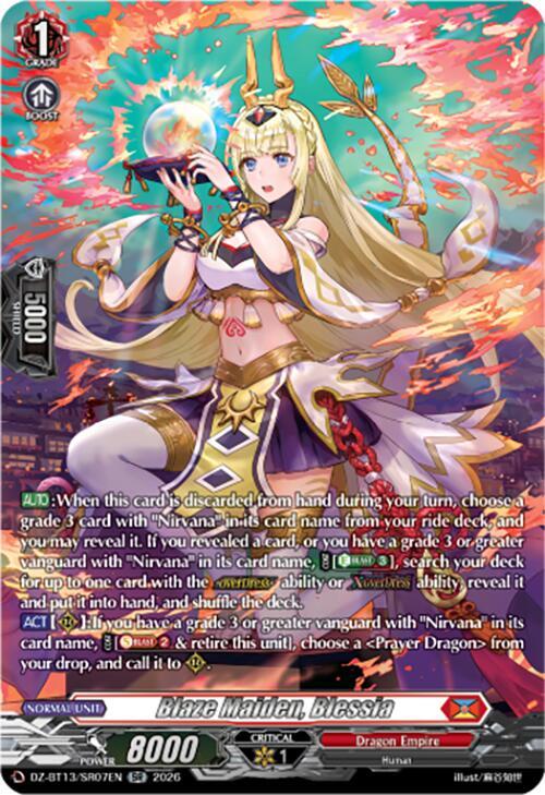 Blaze Maiden, Blessia Card Front