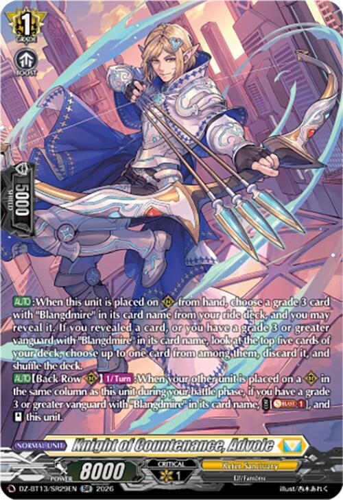 Knight of Countenance, Advole Frente