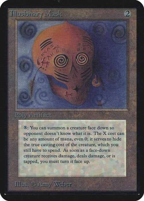 Illusionary Mask Card Front