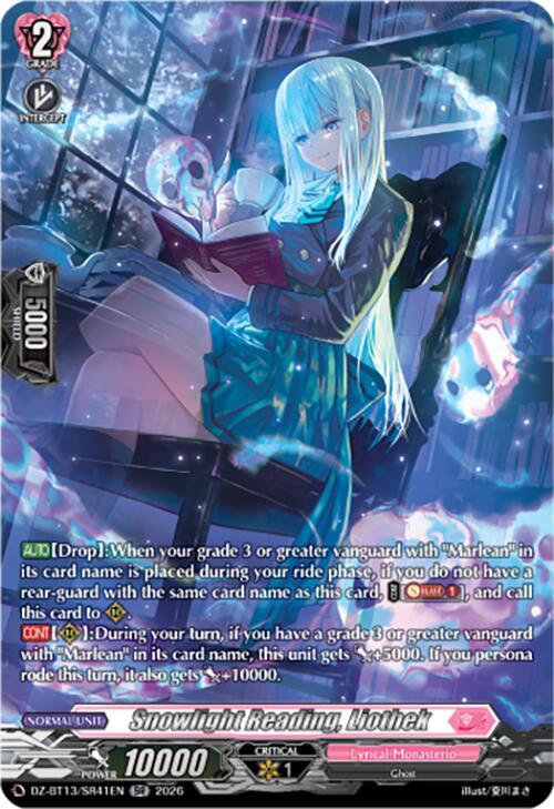 Snowlight Reading, Liothek Card Front