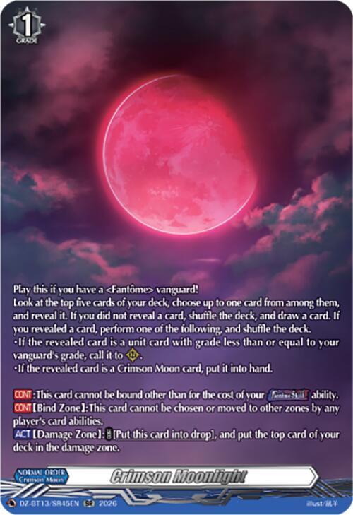 Crimson Moonlight Card Front