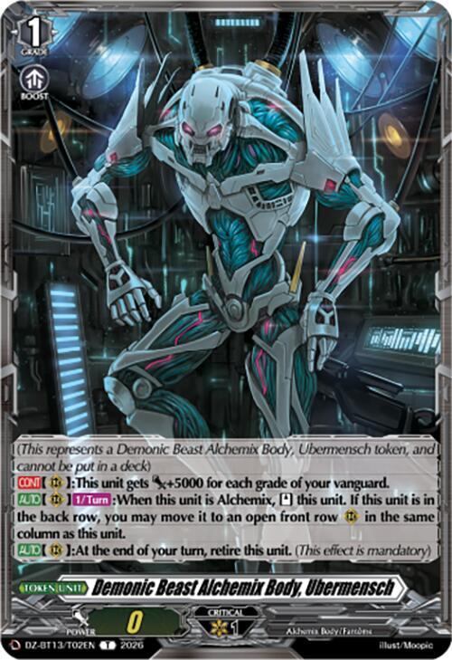 Demonic Beast Alchemix Body, Ubermensch Card Front