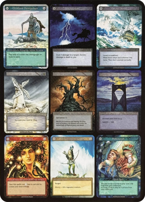 Alpha 9-Piece Collage Card Front