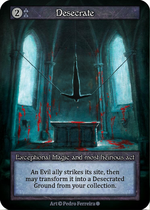 Desecrate Card Front
