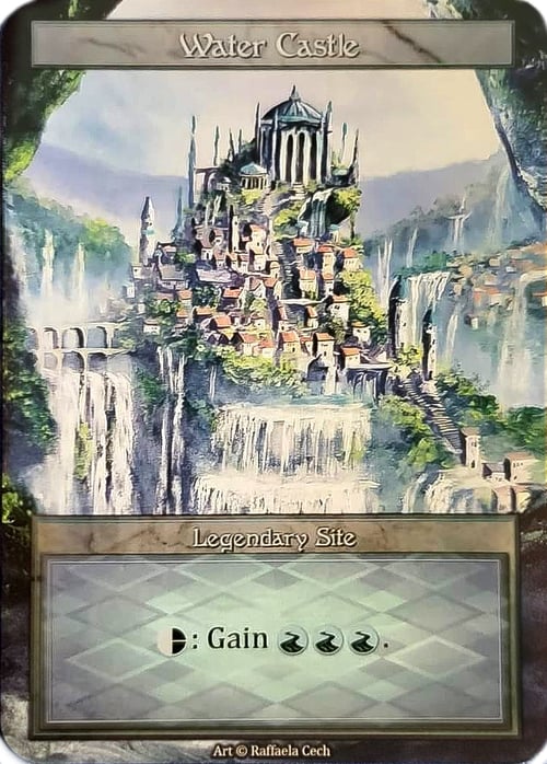 Water Castle Card Front