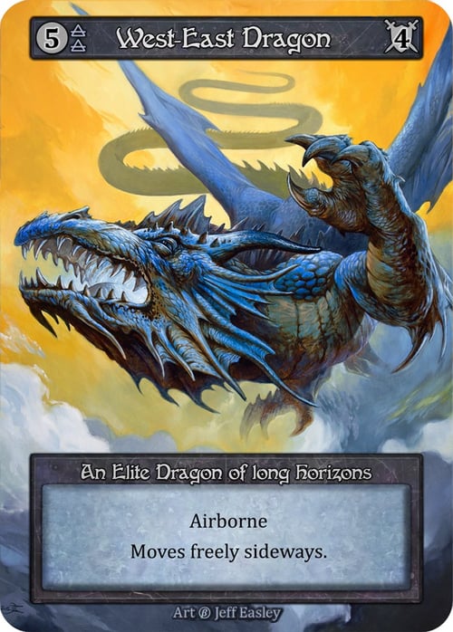West-East Dragon Card Front