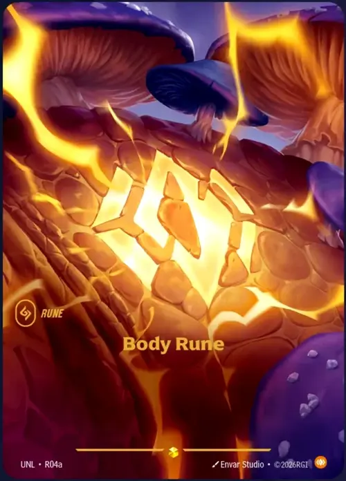 Body Rune Card Front