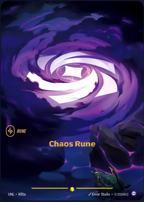 Chaos Rune Card Front