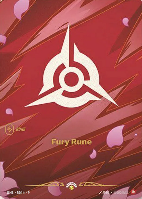 Fury Rune Card Front