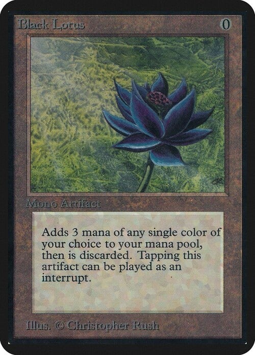 Black Lotus Card Front