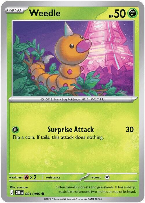 Weedle Frente